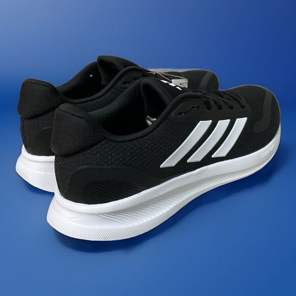 Adidas RUNFALCON 5 CLOUDFOAM Running Sneakers Shoes Black White Mens Size 12 New main image 9